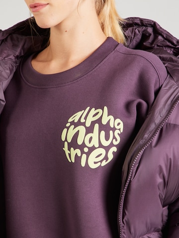 ALPHA INDUSTRIES Tréning póló - lila