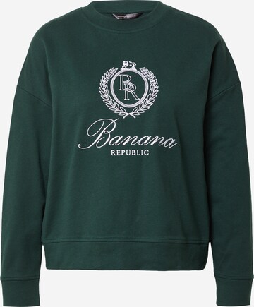 Banana Republic Sweatshirt in Groen: voorkant