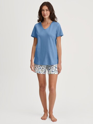 CALIDA Shorty 'Flower Nights'‌‌ in Blau