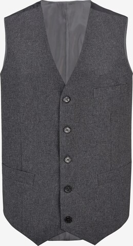 Men Plus Suit Vest in Grey: front