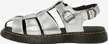 Sandales 'Caarys Y' Dr. Martens en argent : devant