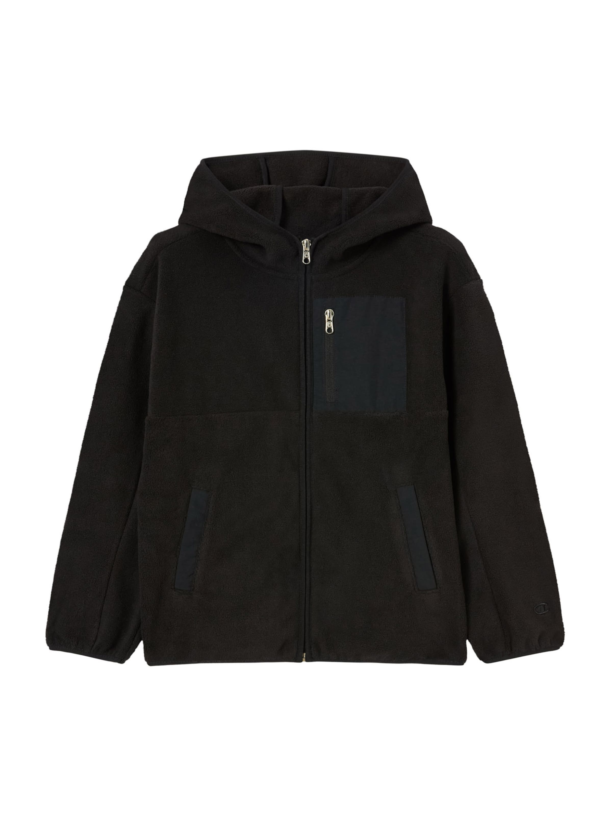 Champion Authentic Athletic Apparel Fleecetakki värissä musta: etupuoli