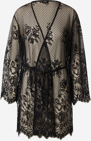 ESOTIQ Dressing Gown in Black: front