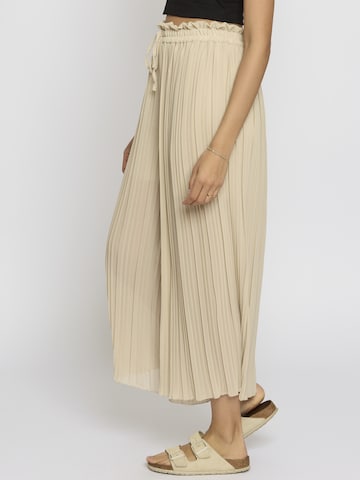 Lilavie Wide leg Broek 'Kimm' in Beige