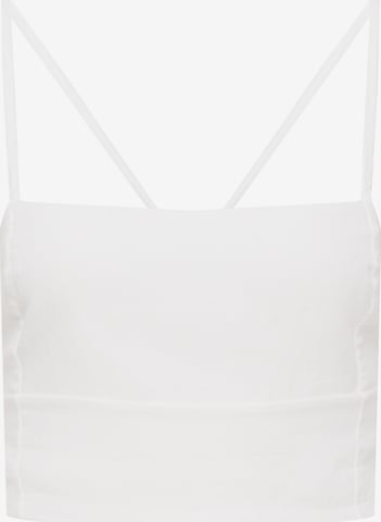 A LOT LESS - Top 'Leandra' en blanco: frente