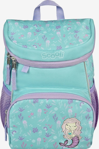 SCOOLI Backpack 'Rose Rabbit' in Blue: front