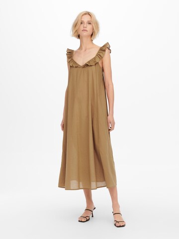 ONLY Dress 'Allie' in Brown: front
