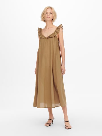 Robe 'Allie' ONLY en marron : devant