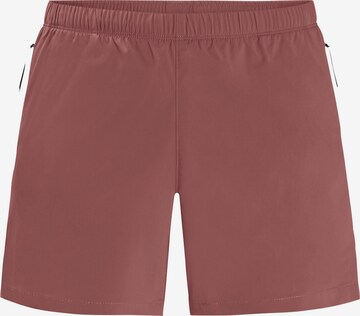 JACK WOLFSKIN Regular Sportshorts 'Wanderthirst' in Pink: predná strana