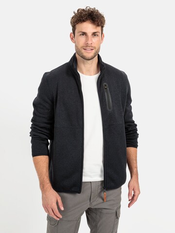 CAMEL ACTIVE Fleece Jacket in Blue: front