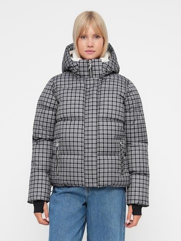HOLLISTER Зимняя куртка в Серый: спереди