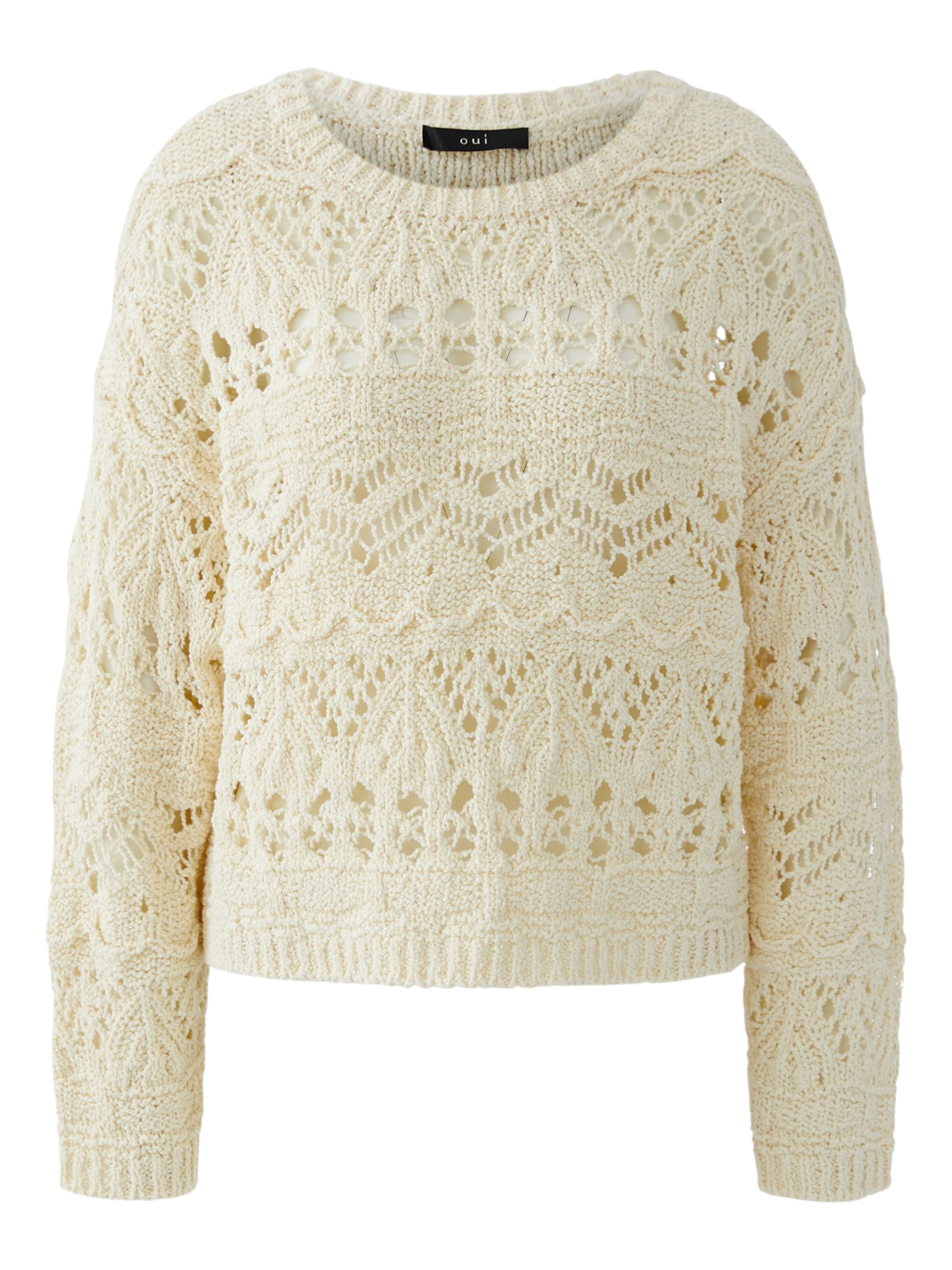 OUI Pullover in Beige: Vorderseite