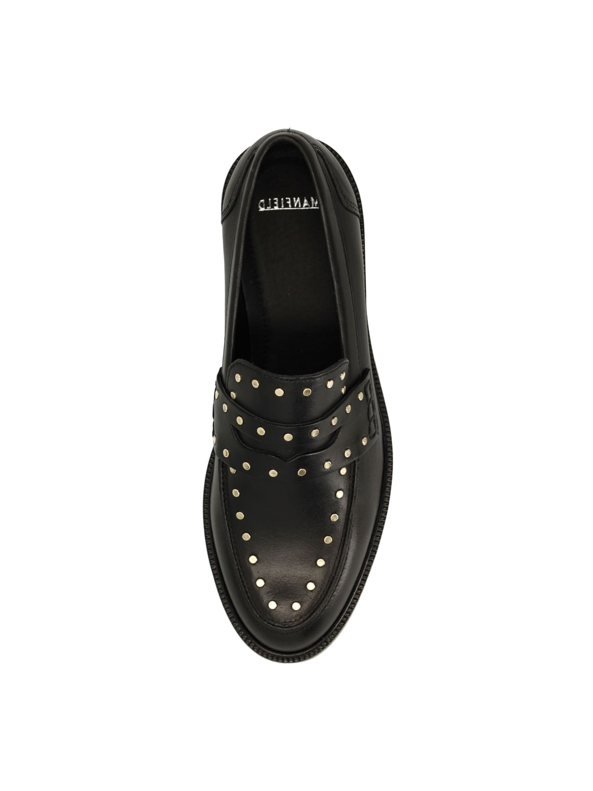 MANFIELD Mokassin in Schwarz