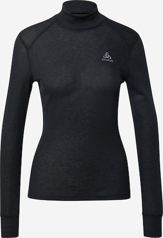 T-shirt fonctionnel 'Active Warm Eco' ODLO en noir : devant