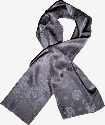 Posh Gear Schal 'Satinecho' in Grau: Vorderseite