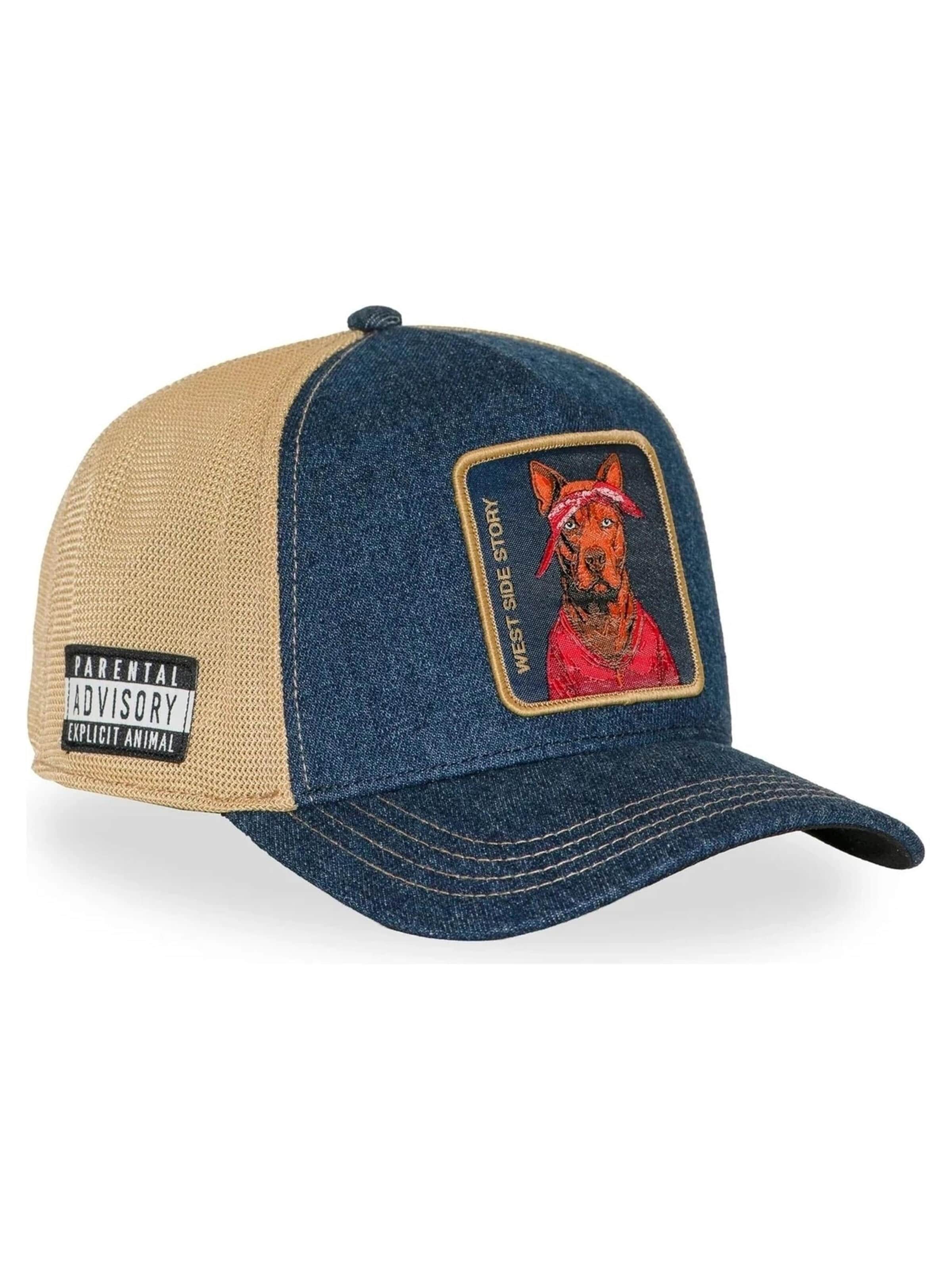 Capslab - Gorra 'Gorra capslab denim oscura west side trucker cap' en Mezcla de colores