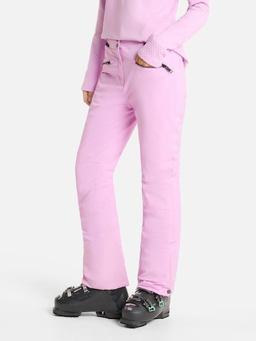 ZIENER Slim fit Outdoor Pants 'Z' in Pink
