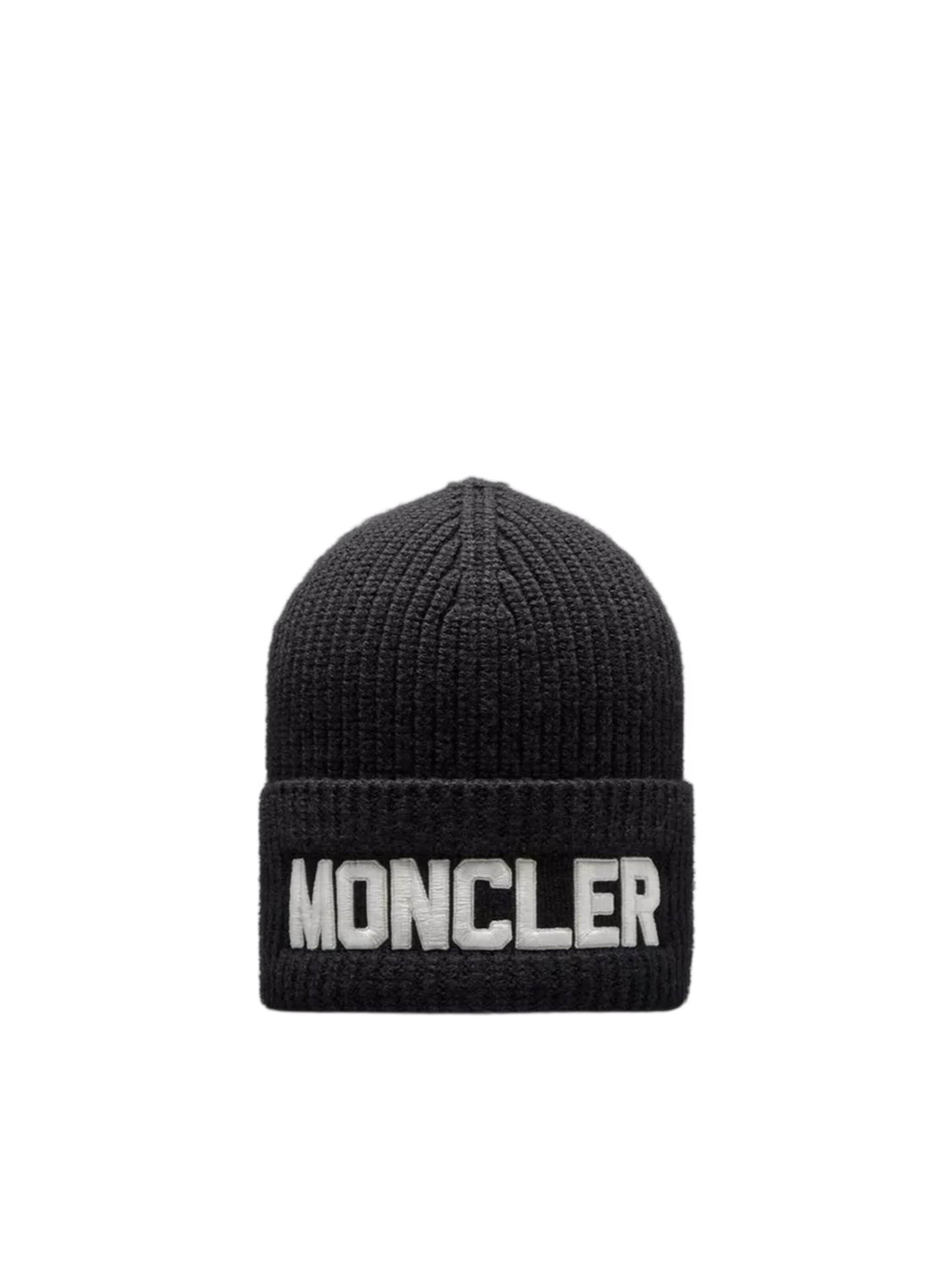 MONCLER Beanie 'Moncler Wollmütze' in 54-64 in Black / White, Item view