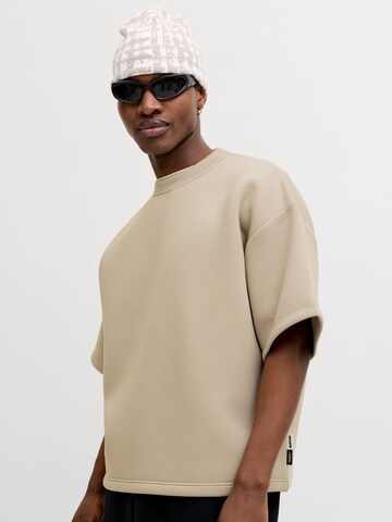 JACK & JONES Sweatshirt in Beige