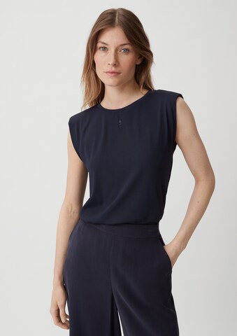 comma casual identity Shirt in Blau: Vorderseite