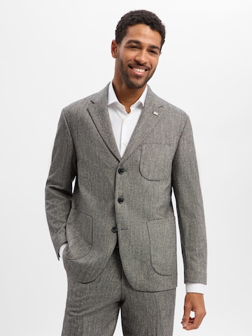 Finshley & Harding London Comfort fit Suit Jacket ' Big ' in Brown: front