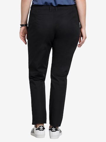 Coupe slim Pantalon chino SHEEGO en noir