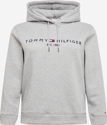 Sweat-shirt Tommy Hilfiger Curve en gris : devant