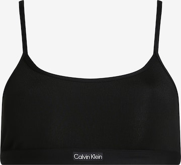 Calvin Klein Swimwear Bralette Bikini top in Black: front