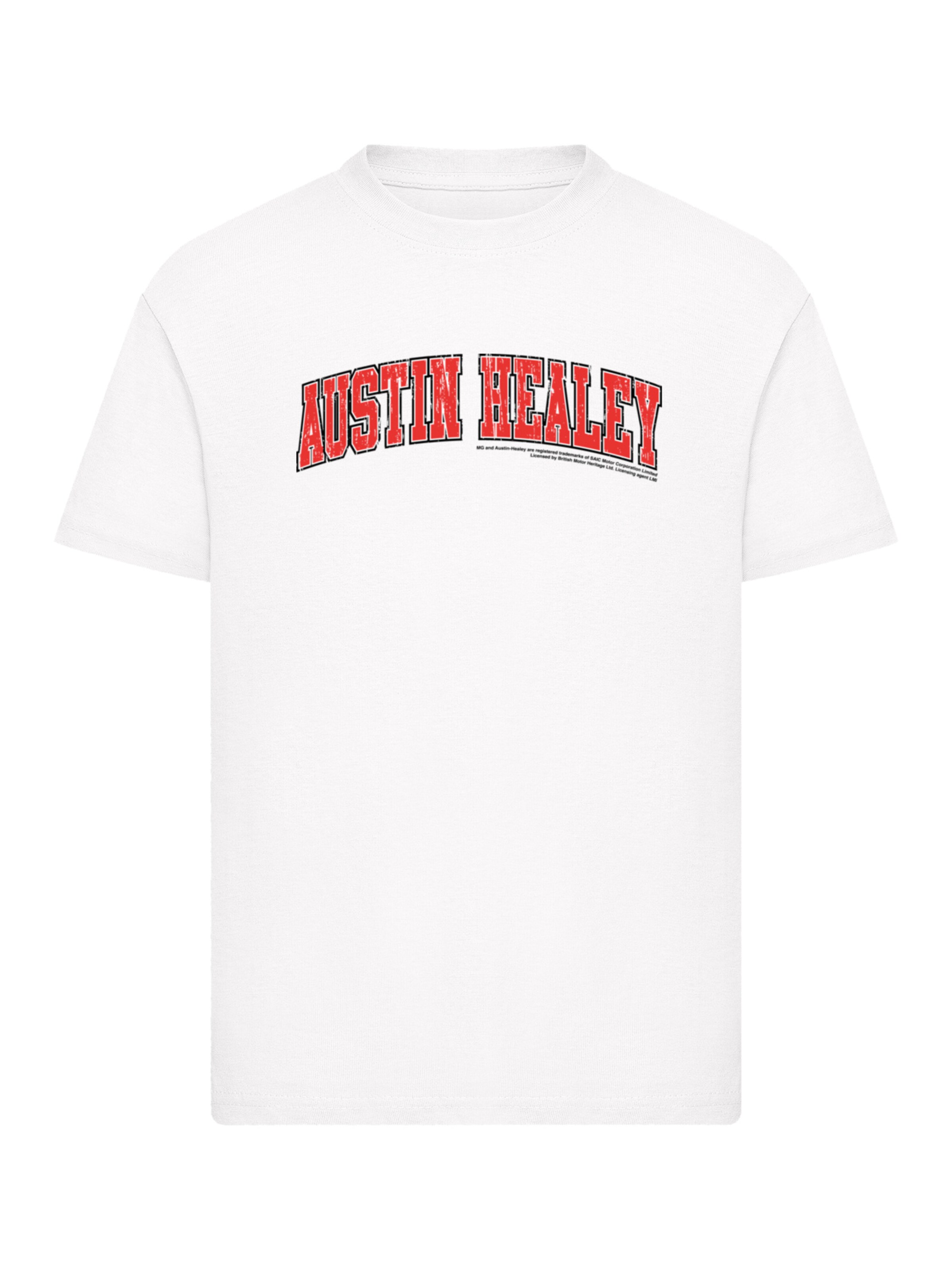 F4NT4STIC Shirt 'British Motor Heritage Austin Healey College' in Wit: voorkant