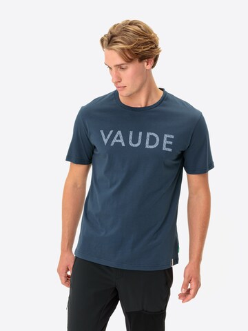 VAUDE Shirt 'M Graphic ST' in Blauw: voorkant