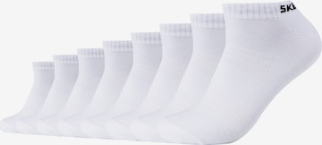 SKECHERS Ankle Socks in White: front