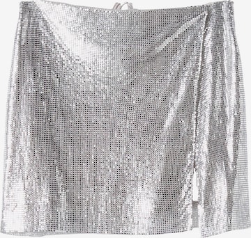 Bershka Skirt in Silver: front