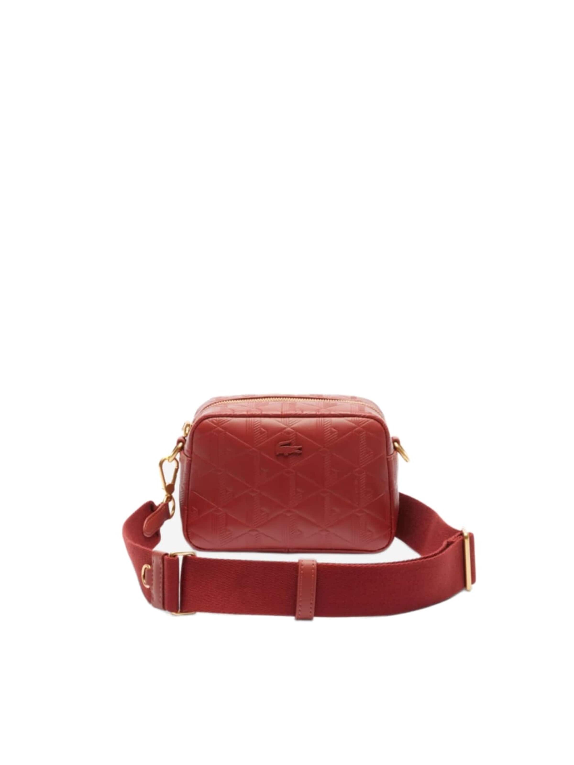 LACOSTE Skuldertaske 'Lacoste Sac Bandoulière Maheki Iberis' i rød: forside