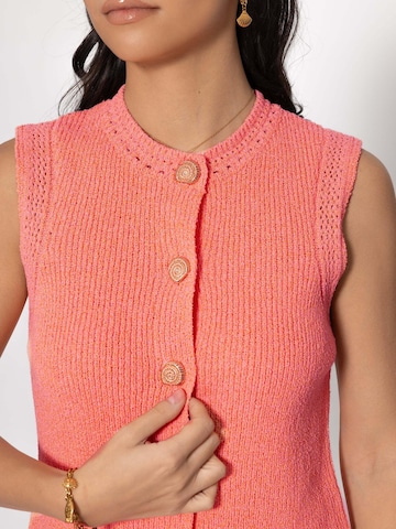 SASSYCLASSY Strickweste‌‌‌ in Orange