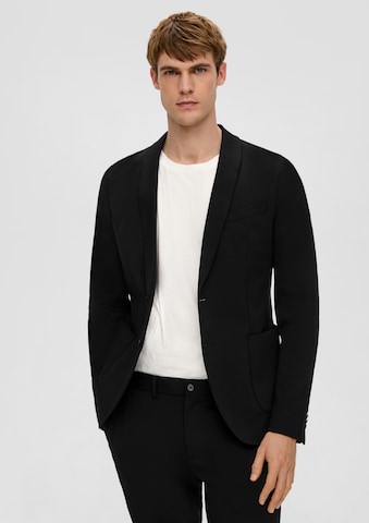 Slim fit Sacou de la s.Oliver pe negru: față