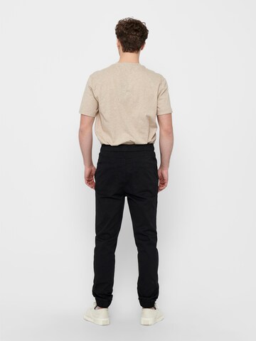 Only & Sons - Tapered Calças 'Linus' em preto