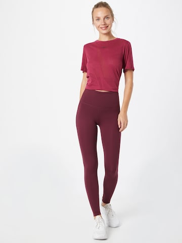 Skinny Pantaloni sport de la Reebok pe roșu