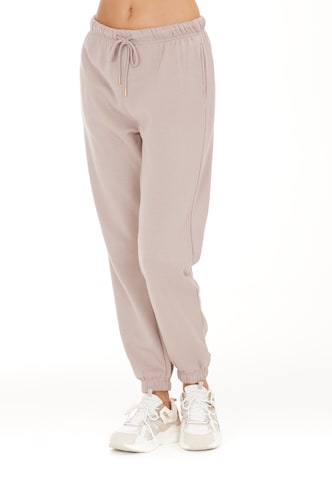 ENDURANCE Tapered Sportbroek 'Sartine' in Beige: voorkant