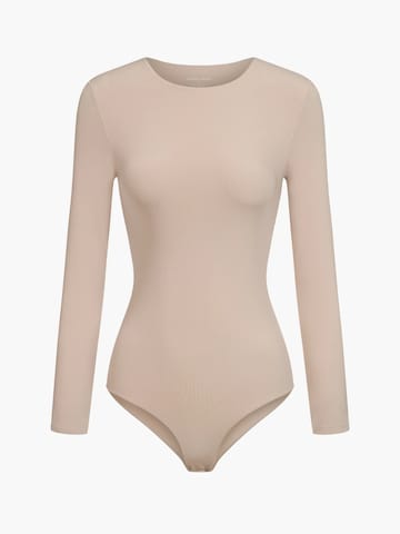 Body 'Crew Neck Longsleeve Bodysuit' cfab (formerly creamy fabrics) en rose : devant