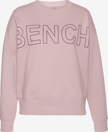 BENCH Sweatshirt 'L.A.' in Pink: predná strana