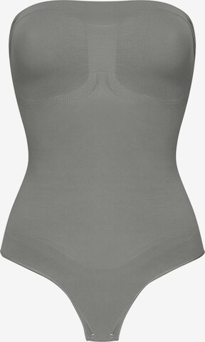 cfab Shapingbody 'Trägerloser Bodysuit Sculpting Shapewear mit String' i grå: framsida