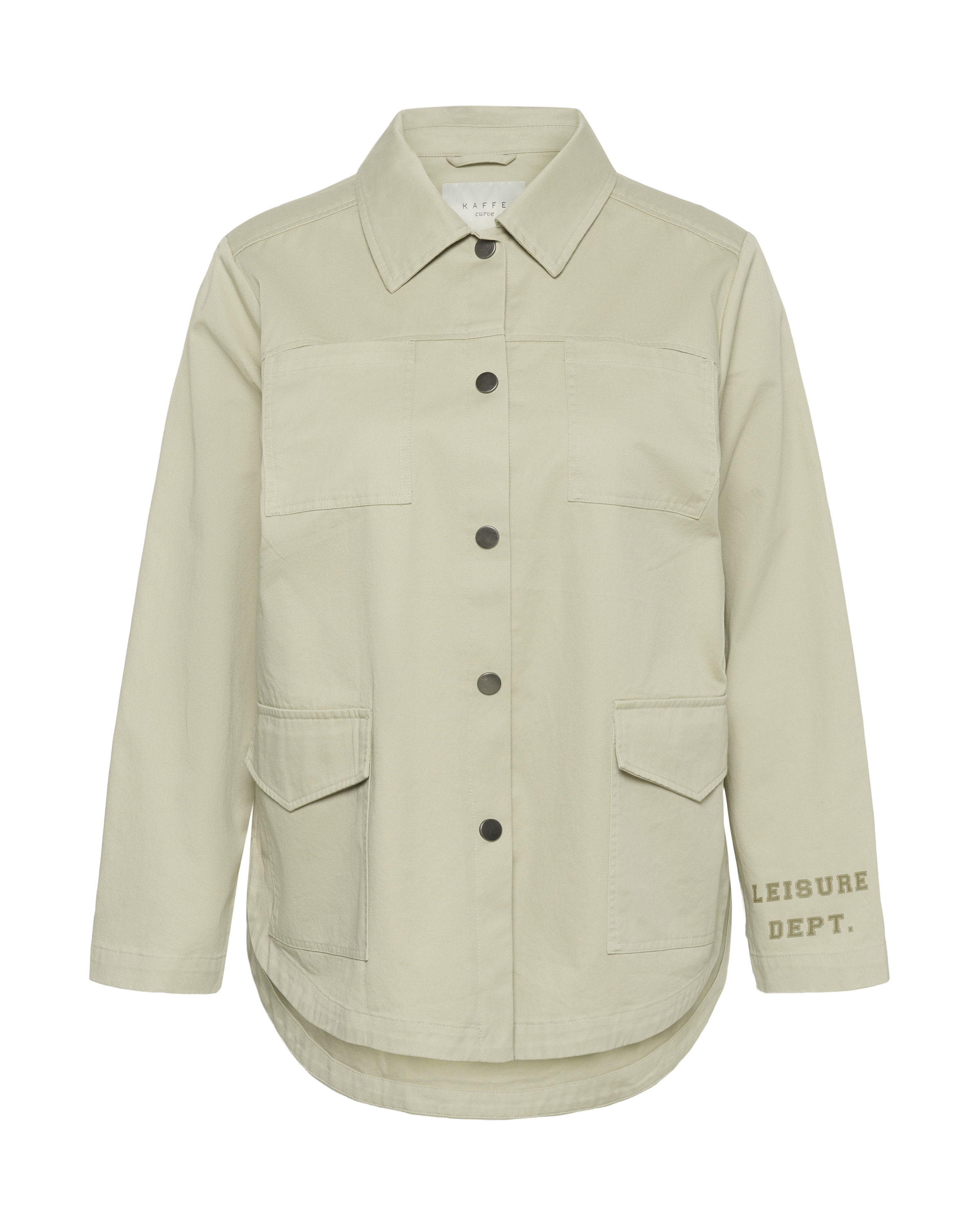 KAFFE CURVE Between-season jacket 'KCCicana' in Beige: front