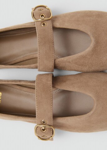 MANGO Ballet Flats in Yellow