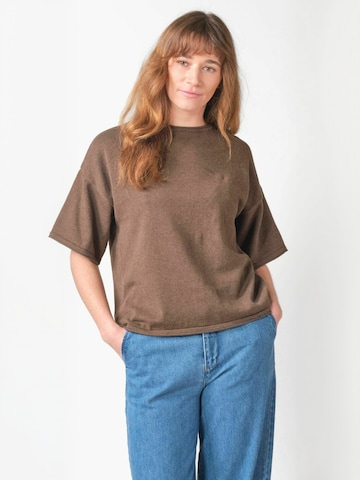 Klitmøller Collective - Top ' Patricia ' en beige: frente