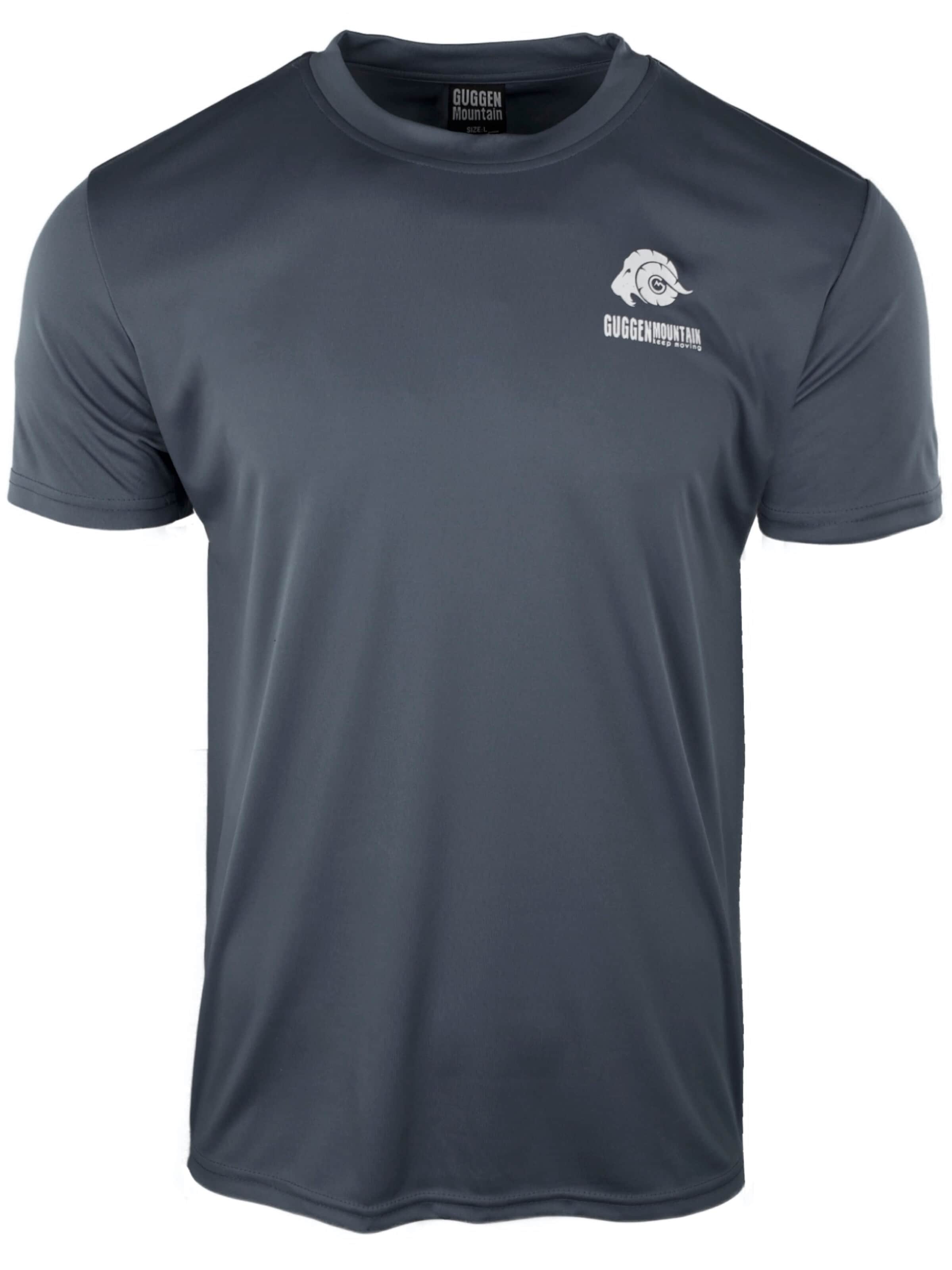 Guggen Mountain Performance Shirt 'GUGGEN MOUNTAIN' in Grey: front
