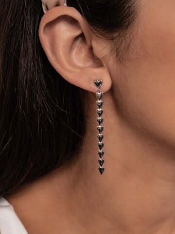 Hey Happiness Ohrringe 'Heart Cascade' in Silber
