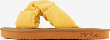 FLIP*FLOP Mules in Yellow: front