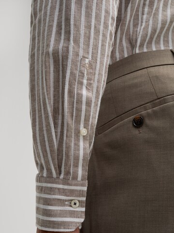 JOOP! Slim fit Overhemd 'Pit' in Bruin