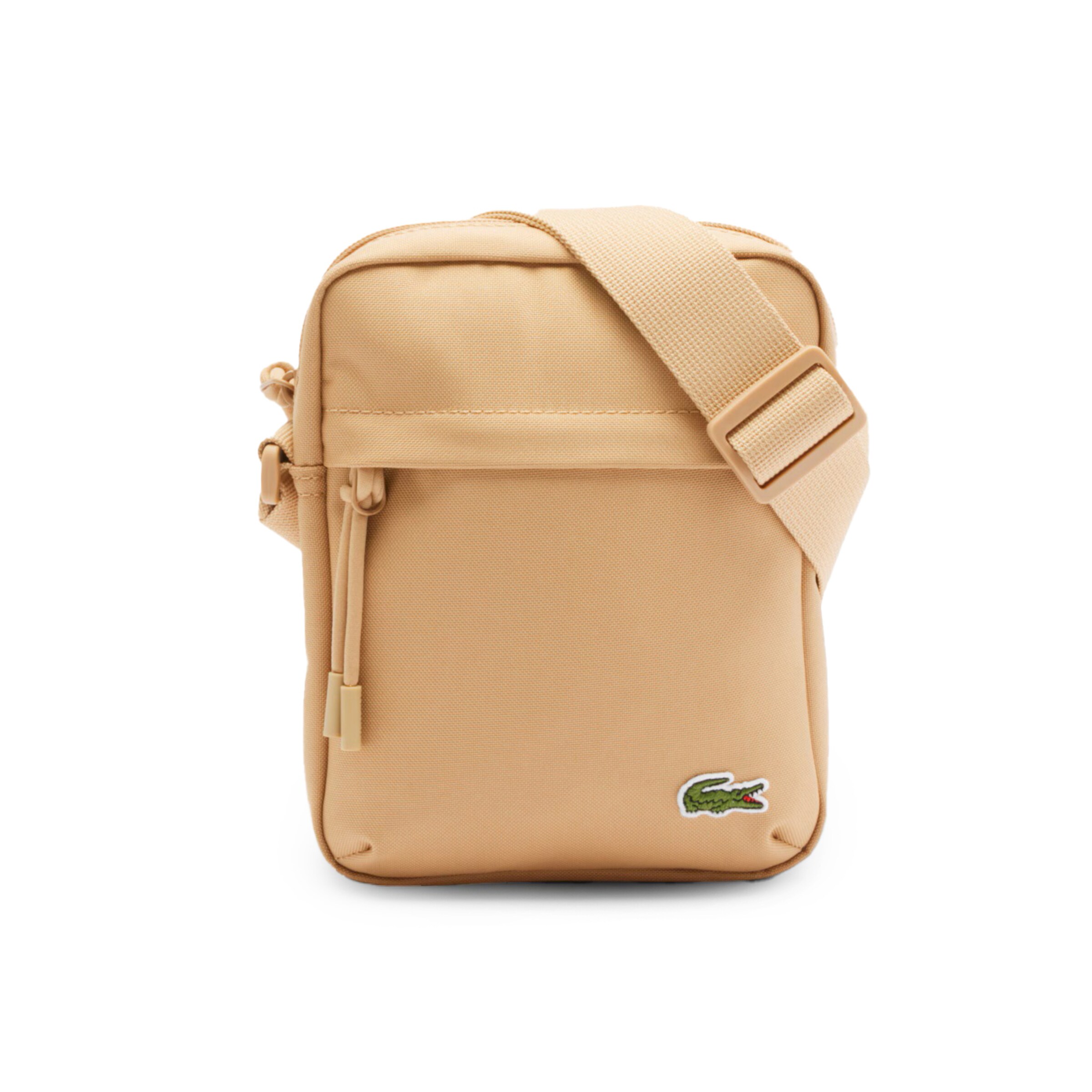 LACOSTE Crossbody Bag 'Vertical Camera Bag' in Beige: front