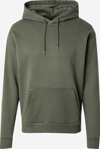 Sweat-shirt HOLLISTER en vert : devant